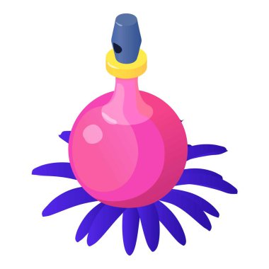 Kadın parfüm ikonu, izometrik biçim