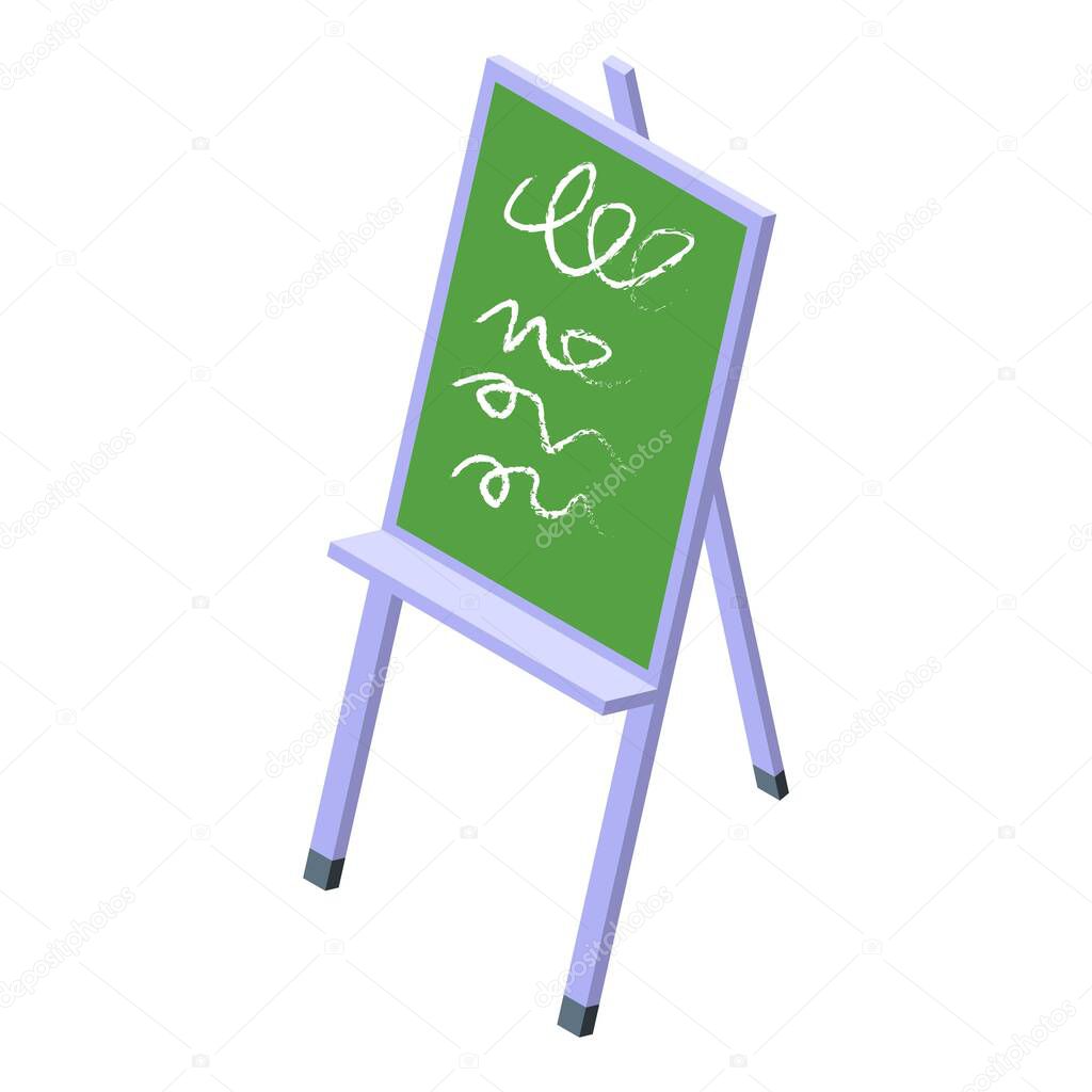 School board icon, isometric style