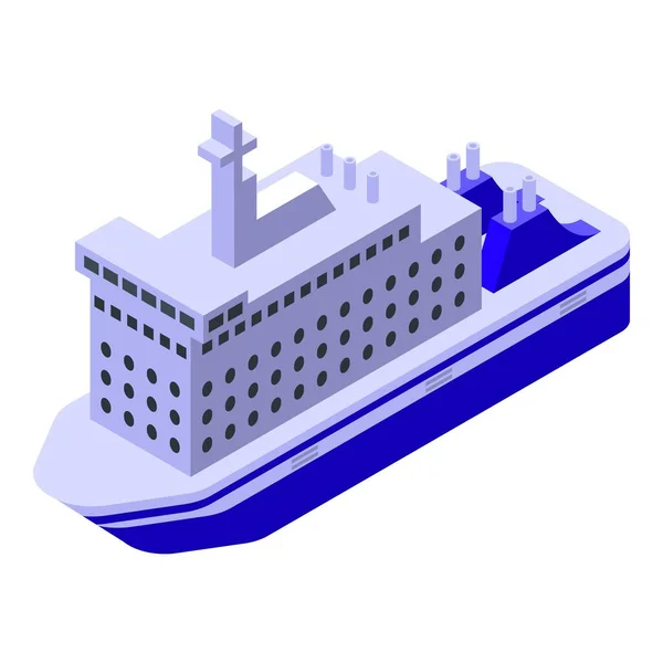 Ferry bosporus icon, isometric style — Stock Vector