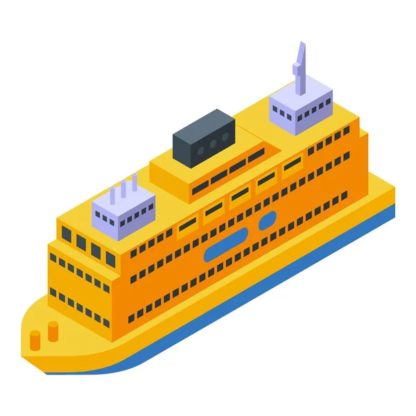 Icono de transporte de ferry, estilo isométrico — Archivo Imágenes Vectoriales