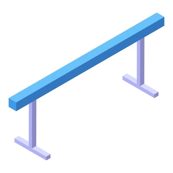 Escola ginásio ícone barra ginástica, estilo isométrico —  Vetores de Stock