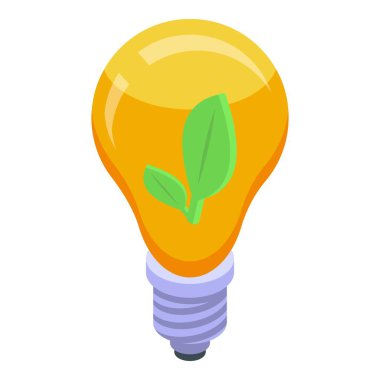 Ampul yaprağı simgesi, izometrik biçim