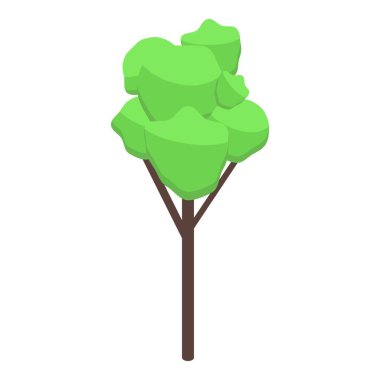 Park ağacı simgesi, izometrik biçim