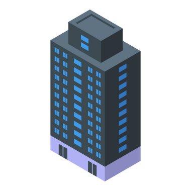 Ofis simgesi oluşturuluyor, izometrik biçim