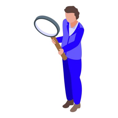 Ajan arama simgesi, izometrik biçimi