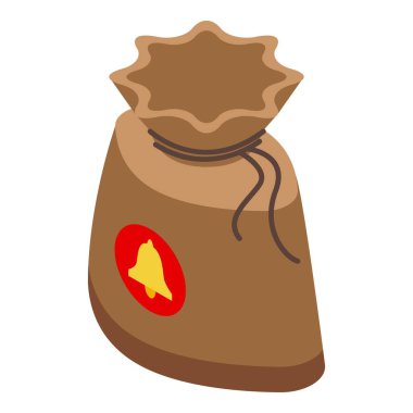 Şans kesesi simgesi, izometrik biçim