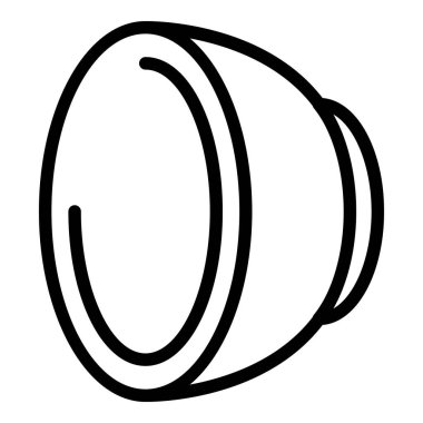 Ev kahvesi kapsülü simgesi, taslak biçimi