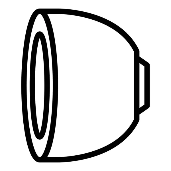 Icono de vaina de café, estilo de esquema — Vector de stock