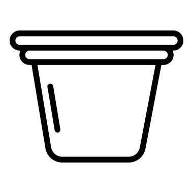 Kaliteli kahve kapsülü simgesi, taslak biçimi