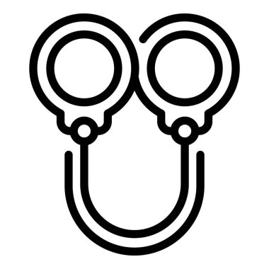 Polis kelepçe ikonu, taslak biçimi