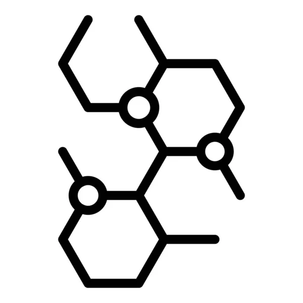 Icône de cellules de mutation génétique, style de contour — Image vectorielle