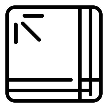 Mutfak mendil simgesi, taslak biçim