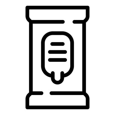 Islak paket mendil simgesi, özet biçimi