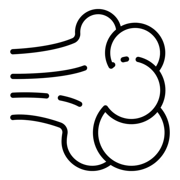 Icono de alergia al polvo, estilo de esquema — Vector de stock