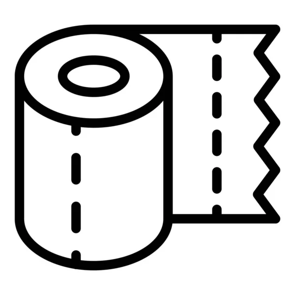Ícone de lenço de rolo, estilo esboço — Vetor de Stock