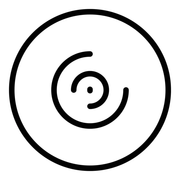 Drum-Teller-Symbol, Outline-Stil — Stockvektor