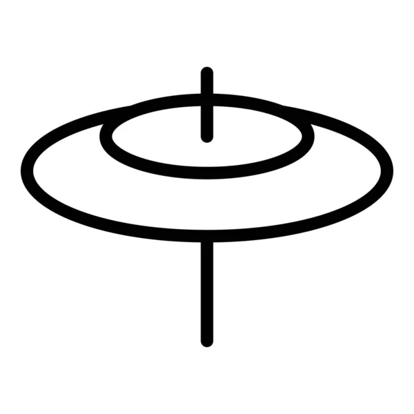 Icona del tamburo, stile contorno — Vettoriale Stock