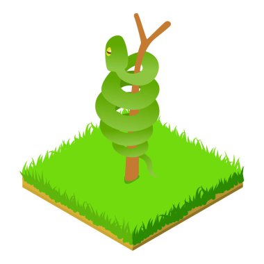 Ağaç boa simgesi, izometrik biçim