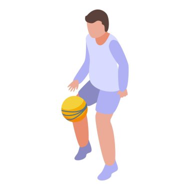 Futbol topu etkinlik simgesi, izometrik biçim