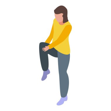 Sabah egzersiz simgesi, izometrik biçim