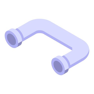 Kanalizasyon borusu simgesi, izometrik biçimi kontrol et