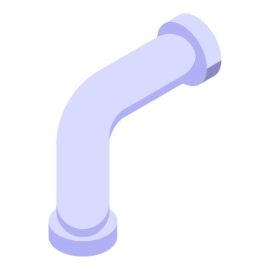 Ortak kanalizasyon borusu simgesi, izometrik biçim