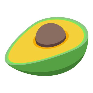 Avokado simgesi, izometrik biçim