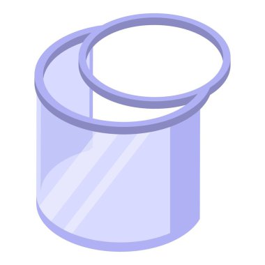 Yüz koruma ekranı simgesi, izometrik biçim