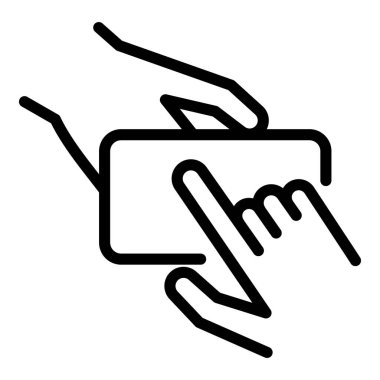 Akıllı telefon simgesi üzerinde işaret ediliyor, özet biçimi