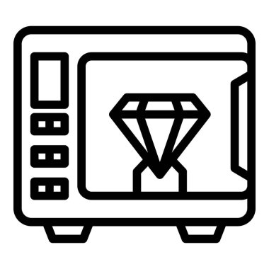 Elmas simgesi için kiralık kasa, taslak biçimi