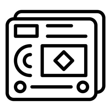 Web sayfası etkileşim simgesi, özet biçimi