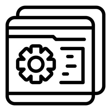 Vites tekerleği etkileşim simgesi, özet biçimi