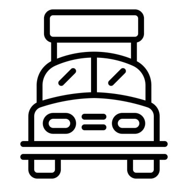 Araç çatı kutusu simgesi, özet biçimi