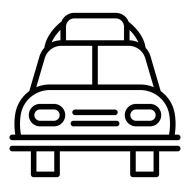 Halat araba çatı kutusu simgesi, taslak biçimi