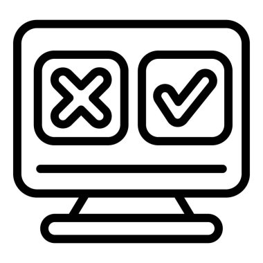 Ortam çevrimiçi anket simgesi, özet biçimi