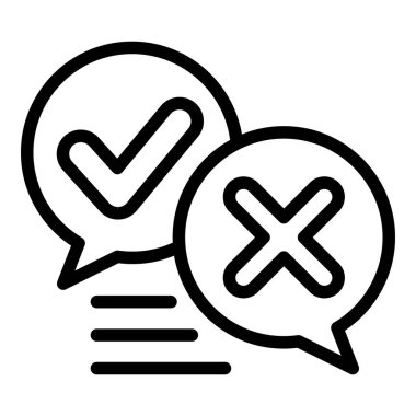 Sohbet anket içeriği simgesi, özet biçimi