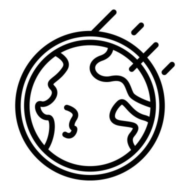 Dünya asteroit simgesi, özet biçimi