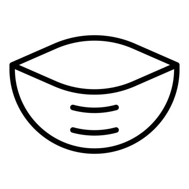 Ev yapımı pita ekmek ikonu, taslak biçimi