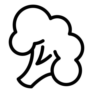 Organik brokoli simgesi, özet biçimi