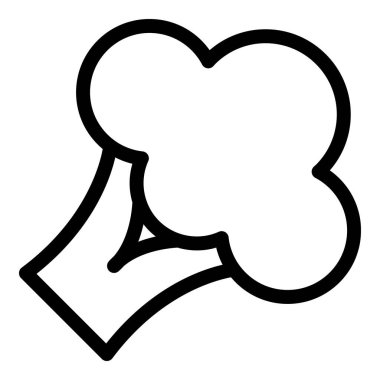 Çiğ brokoli simgesi, taslak biçimi