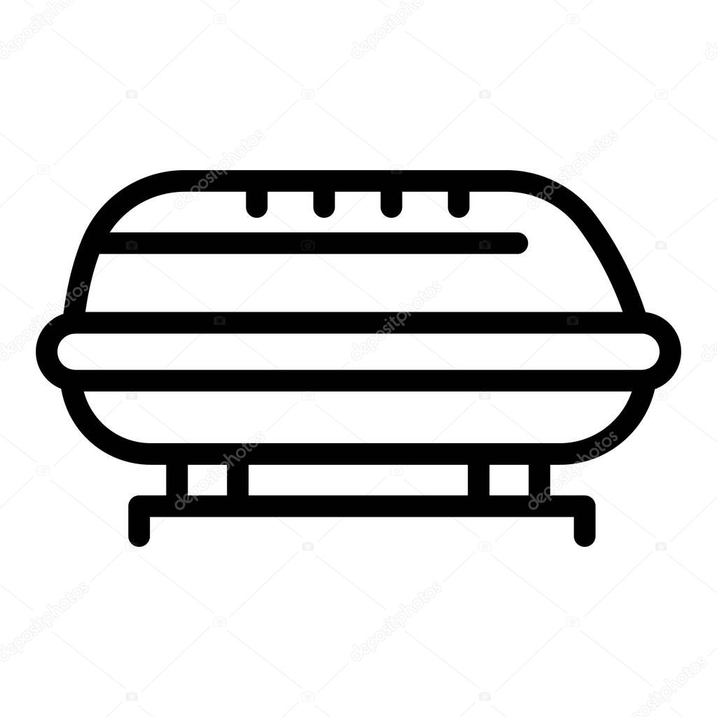 Car roof bag icon, outline style