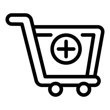 Alışveriş arabası simgesi, taslak biçimi