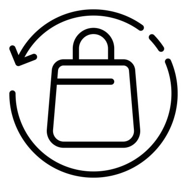 Alışveriş simgesini tazele, taslak biçimi