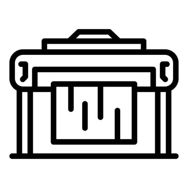 Ahşap depo simgesi, taslak biçimi