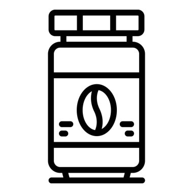 Kahve kavanozu simgesi, taslak biçimi