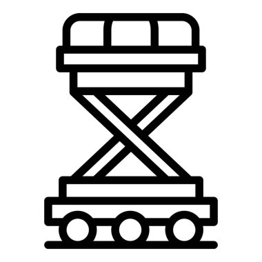 Bagaj uçağı tramvay simgesi, taslak biçimi