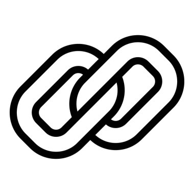 Web zinciri simgesi. Beyaz arkaplanda izole edilmiş web tasarımı için web zinciri ikonu