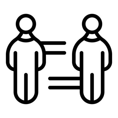 Takım çalışması ikonu. Beyaz arkaplanda izole edilmiş web tasarımı için özet takım çalışması vektör simgesi