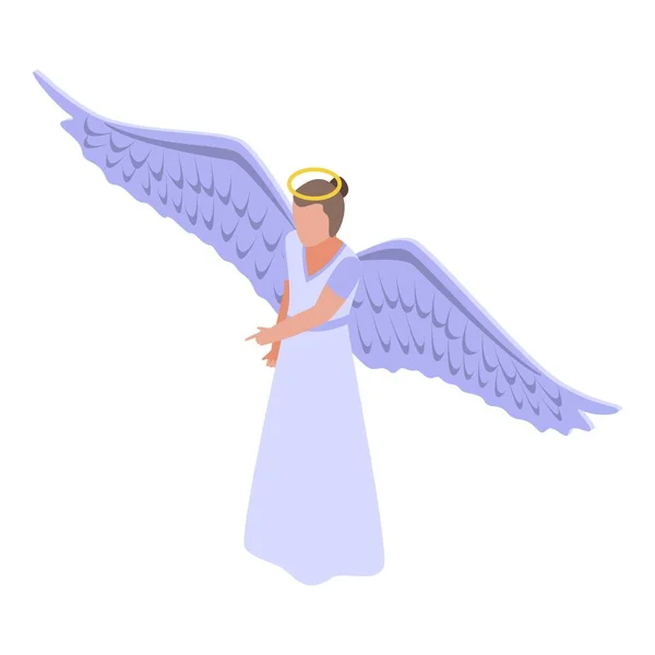 천사의 아이콘이야 배경에 디자인을 천사의 아이콘이 있습니다 — 스톡 벡터