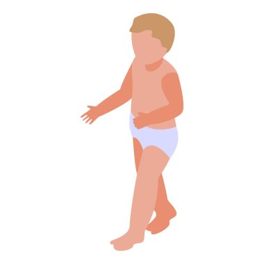 Erkek bebek ikonu. Beyaz arkaplanda izole edilmiş web tasarımı için erkek bebek vektör simgesi